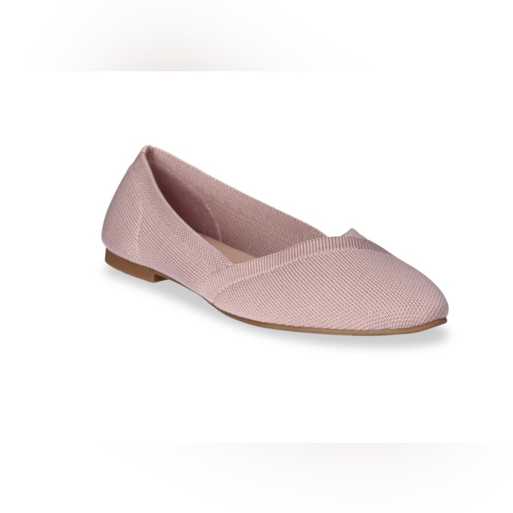Time and Tru Women's Knit Ballet Flats with memory foam size 8 ½